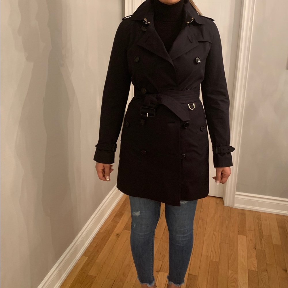 Burberry London navy Trench coat